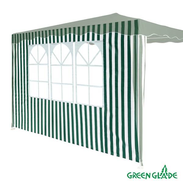 Стенка для садового тента Green Glade 4110 1,95х2,95м полиэстер с окном зеленая (20) Стенка для садового тента Green Glade 4110 1,95х2,95м полиэстер с окном зеленая (20)