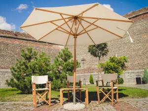 Зонт профессиональный Ø3 м Palladio Standard натуральный, слоновая кость Ø3000 мм Зонт профессиональный Ø3 м Palladio Standard натуральный, слоновая кость Ø3000 мм