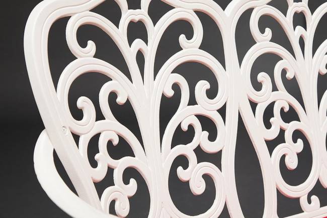 Скамья Secret De Maison Symphonie  алюминиевый сплав, 95х56х92см, butter white белый алюминиевый сплав